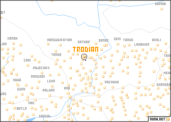 map of Trodīān