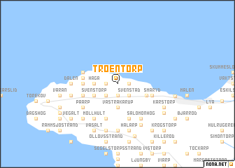 map of Troentorp