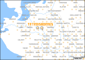 map of Trois Bornes