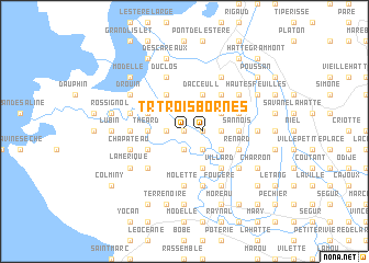 map of Trois Bornes