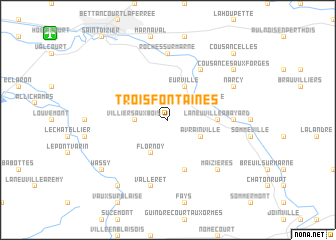 map of Troisfontaines