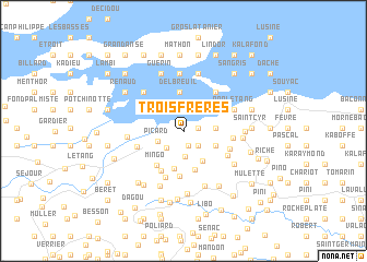 map of Trois Frères