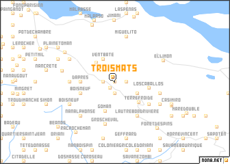 map of Trois Mats