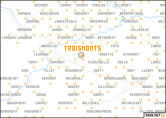 map of Trois Monts