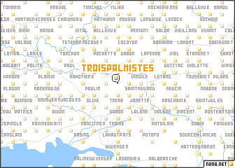 map of Trois Palmistes