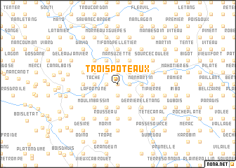 map of Trois Poteaux