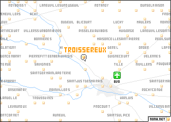 map of Troissereux