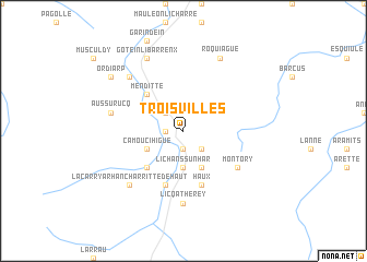 map of Trois-Villes