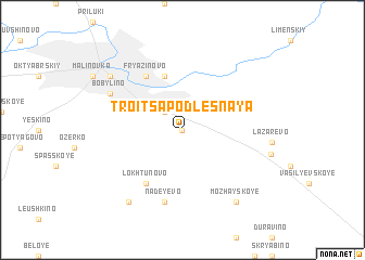 map of Troitsa-Podlesnaya