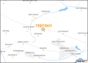 map of Troitskiy