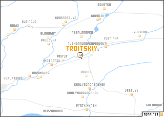 map of Troitskiy