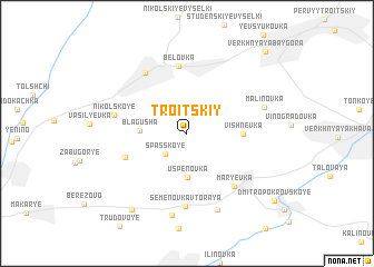 map of Troitskiy