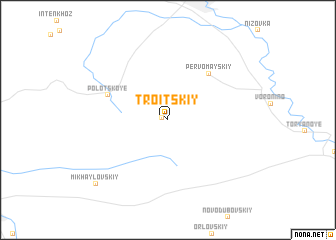 map of Troitskiy