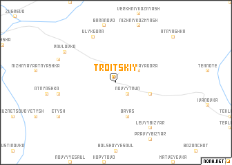 map of Troitskiy