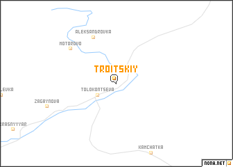 map of Troitskiy