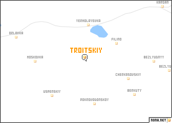 map of Troitskiy