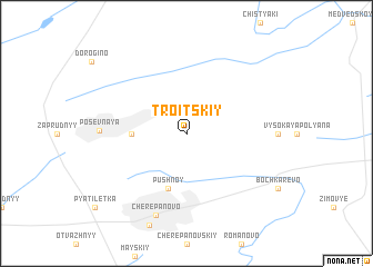 map of Troitskiy