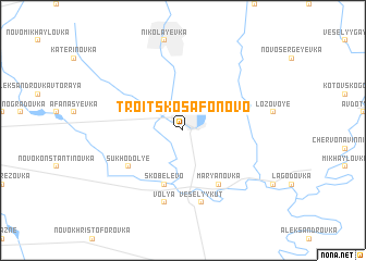 map of Troitsko-Safonovo