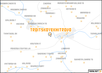 map of Troitskoye-Khitrovo