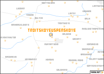 map of Troitskoye-Uspenskoye
