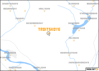 map of Troitskoye