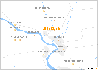 map of Troitskoye