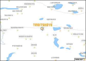 map of Troitskoye