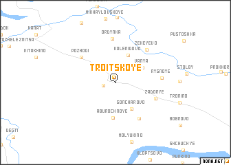 map of Troitskoye