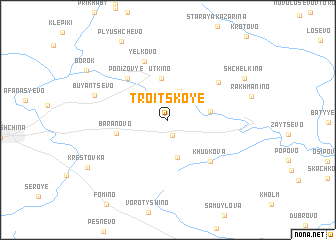 map of Troitskoye