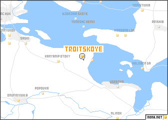 map of Troitskoye