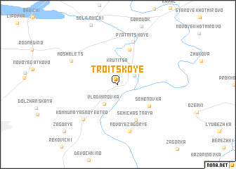 map of Troitskoye