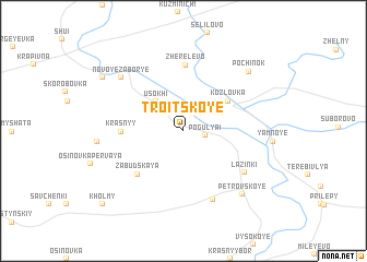 map of Troitskoye