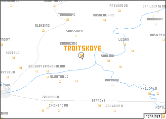 map of Troitskoye