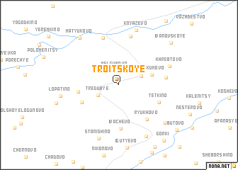 map of Troitskoye