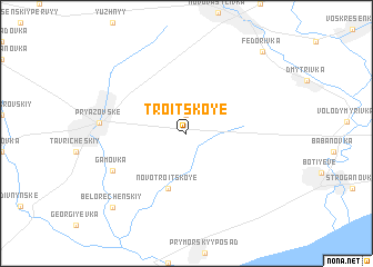 map of Troitskoye