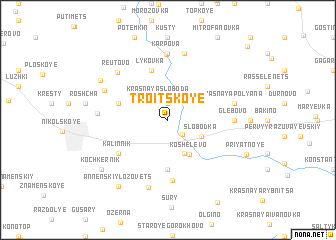 map of Troitskoye