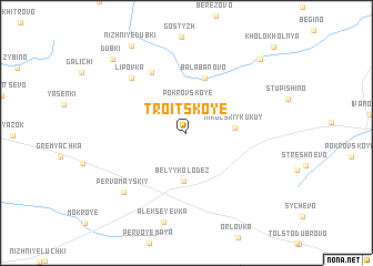 map of Troitskoye