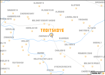 map of Troitskoye