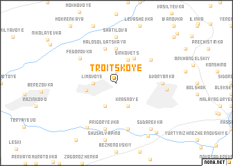 map of Troitskoye