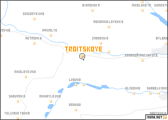 map of Troitskoye