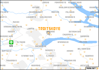 map of Troitskoye