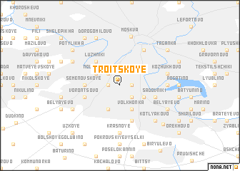 map of Troitskoye