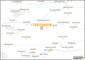 map of Troitskoye