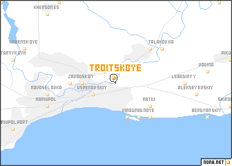 map of Troitskoye