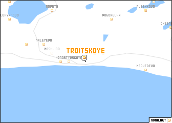 map of Troitskoye