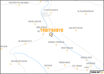 map of Troitskoye