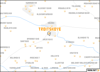 map of Troitskoye