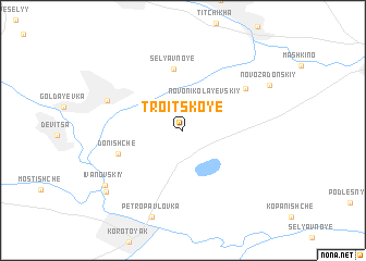 map of Troitskoye