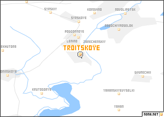 map of Troitskoye