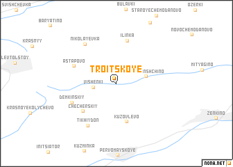 map of Troitskoye